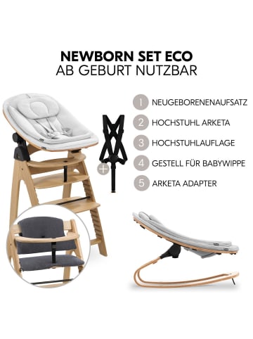 Hauck Arketa Oak 4-tlg. Newborn Set Eco in braun,grau