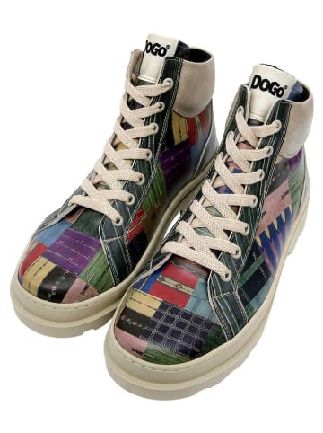 Dogo Adriana Boots - Woodblock Patchwork 41 in Grün
