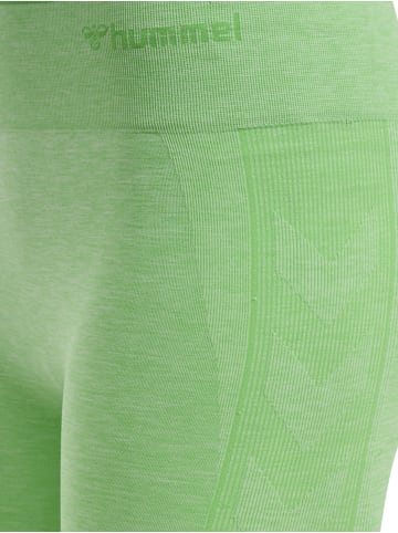 Hummel Hummel Leggings Hmlmt Multisport Damen Schnelltrocknend Nahtlosen in SUMMER GREEN MELANGE