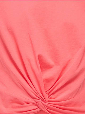 KIDS ONLY Knotentop Kurzarm Bio-Baumwolle T-Shirt in sugar coral
