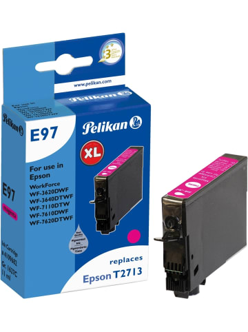 Pelikan Tintenpatrone kompatibel mit Epson T2713 magenta High-Capacity Typ E97