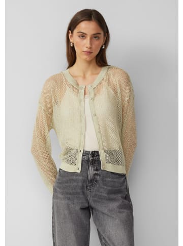 QS Strickjacke langarm in Gelb