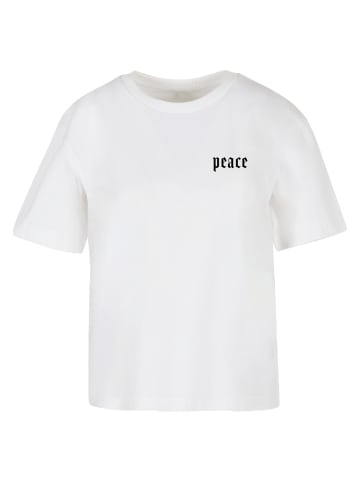 Mister Tee Mister Tee Damen Girls Peace Hand Tee in white