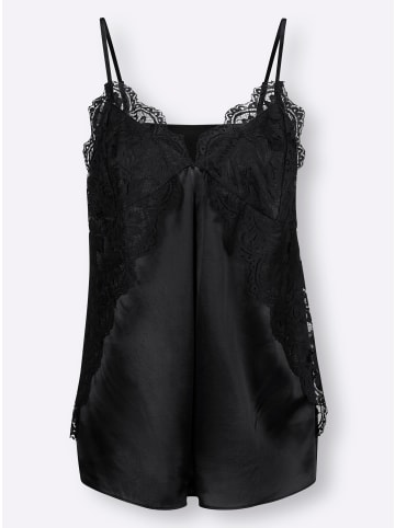 Heine Spitzentop in schwarz