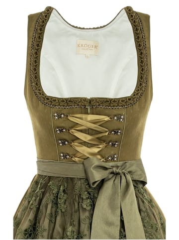 KRÜGER Mididirndl 112868-060 in oliv