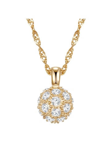 Lulu & Jane Halskette Metall-Legierung verziert mit Kristallen von Swarovski® in gelbgold