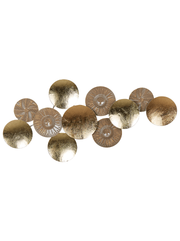 Beliani Wandobjekt THALLIUM in Gold/Kupfer - (W) 98 x (H) 45 x (L) 3 cm Horizontal
