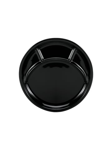 CreaTable Fondue Universal & Grill-Teller Ø 27 cm in schwarz