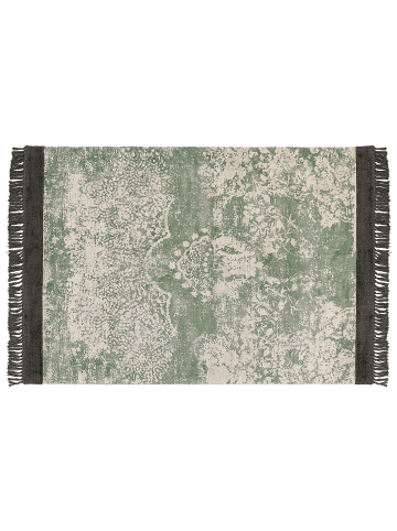 Beliani Kurzflor AKARSU in Grün/Schwarz/Beige - (W) 160 x (H) 0.4 x (L) 230 cm