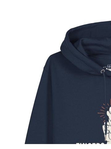 wat? Apparel Sweatshirt Fingers crossed in Dunkelblau