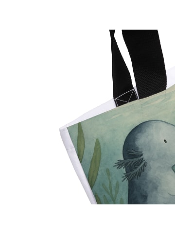 Mr. & Mrs. Panda Reisetasche Axolotl Liebe Design ohne Spruch in Weiß