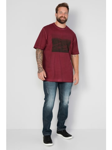 Boston Park Kurzarm T-Shirt in dunkel rot