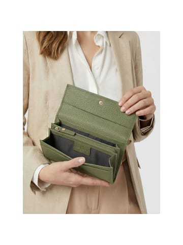 Lazarotti Bologna Leather Geldbörse Leder 19 cm olive