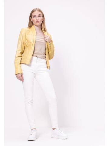 JILANI Damen Lederjacke  in Gelb