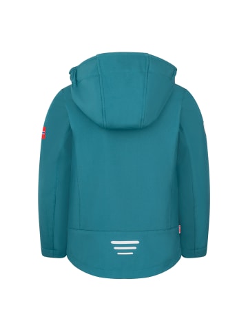 Trollkids Softshelljacke Oslofjord in glow blue/navy