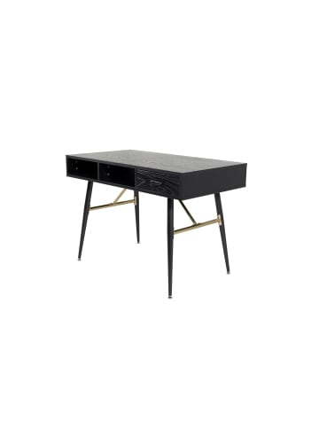 ebuy24 Schreibtisch GoldDesk Schwarz 110 x 60 cm