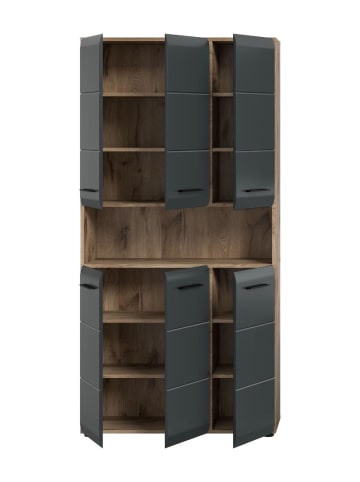 ebuy24 Badschrank Ice Schwarz 90 x 30 cm