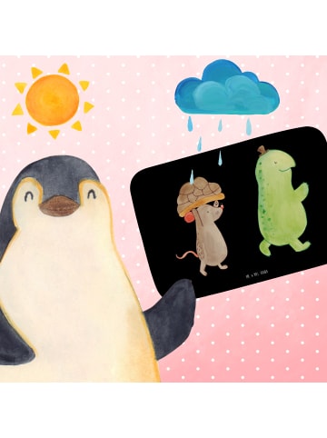 Mr. & Mrs. Panda Badteppich Schildkröte Maus ohne Spruch in Schwarz