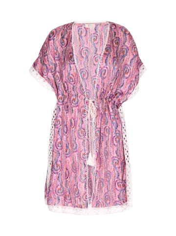 IZIA Damen Kimono in Pink Mehrfarbig