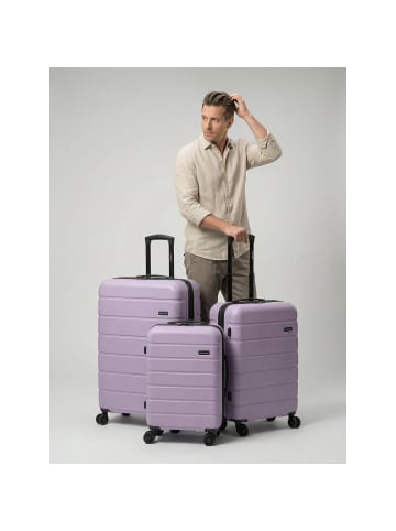 Saxoline Miami 4 Rollen Kofferset 3-teilig mit Dehnfalte in lilac