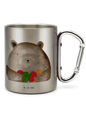 Mr. & Mrs. Panda Tasse Bär Gefühl ohne Spruch in Silber