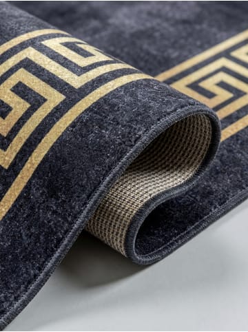 KADIMA DESIGN Teppich Flachgewebe Waschbar Mäander PIZOL Strapazierfähig OEKO-TEX