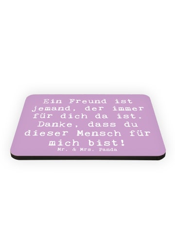 Mr. & Mrs. Panda Magnet Spruch Freund fürs Leben mit Spruch in Lavendeltraum