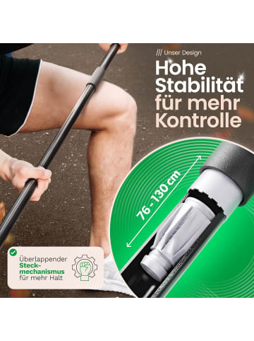 Novaliv 2X Strassenbesen mit Stiel 50 cm I Holz I Elaston rot I Grob Industrie in Rot