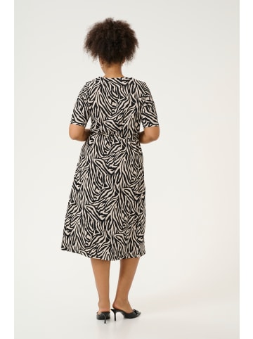 KAFFE curve Jerseykleid KCivena Regular fit in Moonstruck/Black Graphic