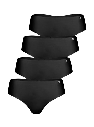 Lisca 4er Pack Brazilian Slip Clean Cut in black