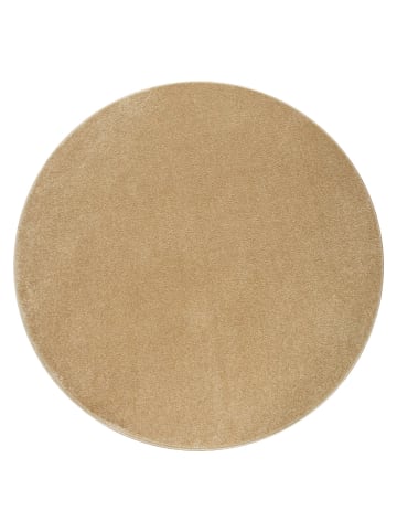 KADIMA DESIGN Waschbarer Teppich waschmaschinenwaschbar Unifarben Küche, Flur in Gold