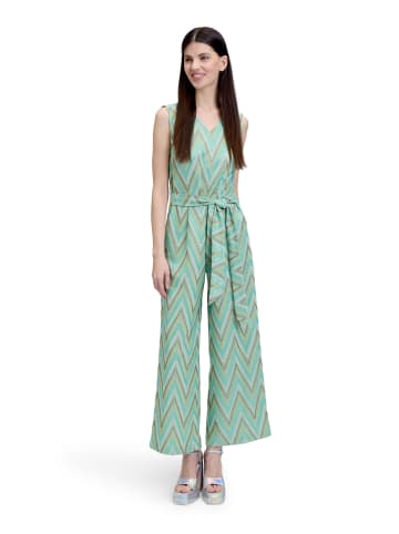 CARTOON Jumpsuit mit Bindegürtel in Mint/Green