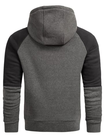 Alessandro Salvarini Sweatshirt Alessandro Salvarini Herren Hoodie AS311 in Dunkelgrau