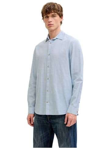 Jack & Jones Hemd JJESUMMER LINEN BLEND in Blau