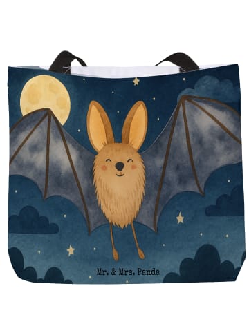 Mr. & Mrs. Panda Reisetasche Fledermaus Flügel Design ohne Spruch in Weiß