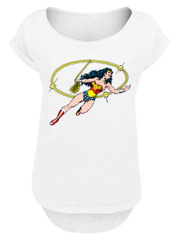 F4NT4STIC Long Cut T-Shirt Wonder Woman Lasso of Truth in weiß