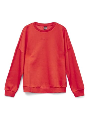 Vero Moda Sweatshirt in Fiery Red