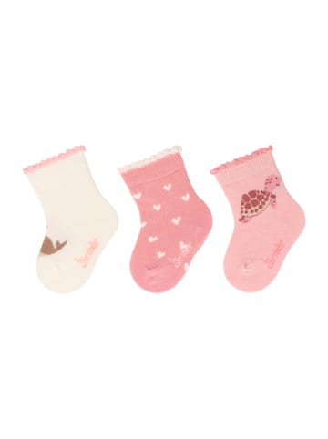 Sterntaler Baby-Socken 3er-Pack Wal in ecru