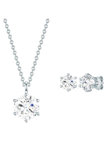 Rafaela Donata Schmuckset aus Sterling Silber verziert mit Kristallen von Swarovski® in silber