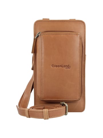 Greenland Nature Nature Soft Handytasche Geldbörse Leder 11 cm in mandarine