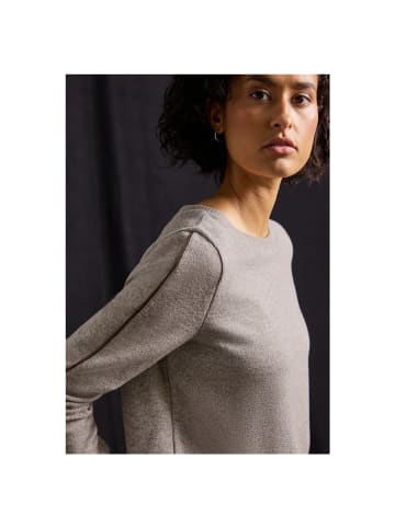 Street One Sweatshirt in silk brown mel.