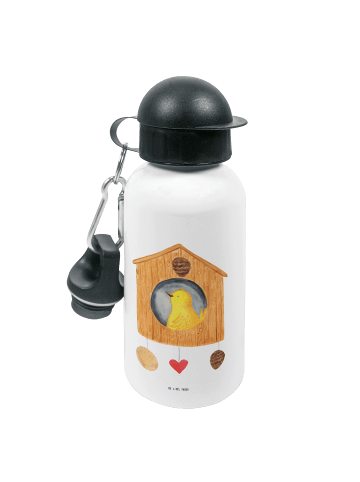 Mr. & Mrs. Panda Trinkflasche Vogel Haus ohne Spruch in Weiß