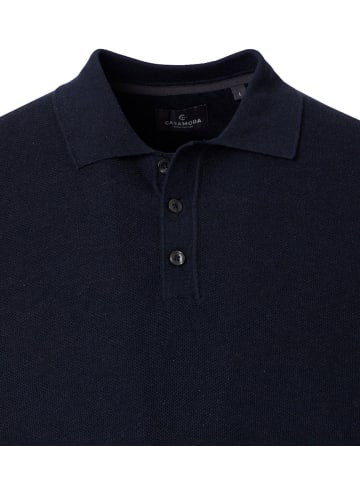 CASAMODA Polo-Shirt Langarm in Blau