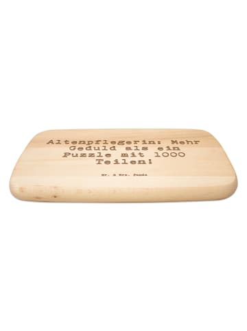 Mr. & Mrs. Panda holzschneidebrett Spruch Altenpflegerin Geduld ... in Transparent