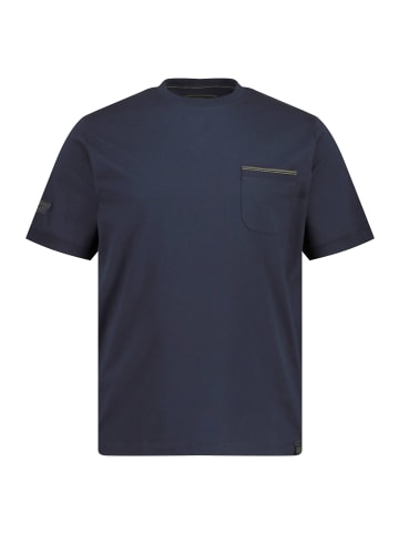 STHUGE Kurzarm T-Shirt in navy blau