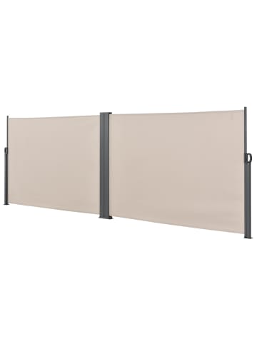 pro.tec Doppelte Seitenmarkise Alcazaba  in Sand (H)180cm