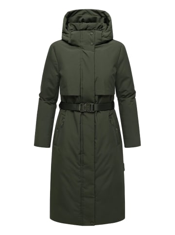 Navahoo Wintermantel Waldbummler 14 in Dark Olive
