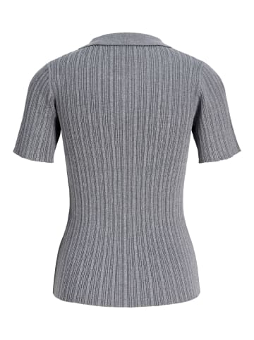 JJXX Gestricktes Polo in Medium Grey Melange