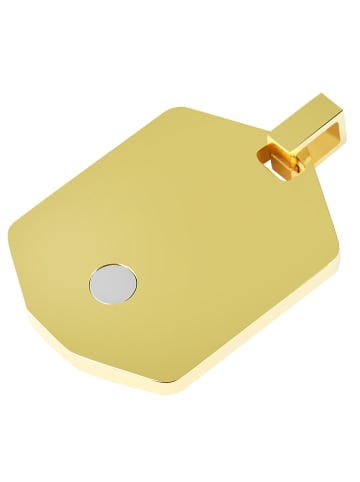 Adeliás Unisex Anhänger aus Edelstahl in gold