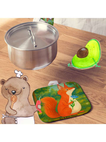 Mr. & Mrs. Panda Topfuntersetzer Eichhörnchen Blume Design ohne ... in Weiß